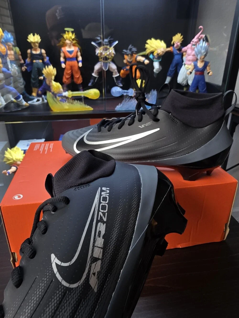 Nike Air Zoom Vapor Pro 1 'Black Dark Grey' Football Cleats Men Size 10